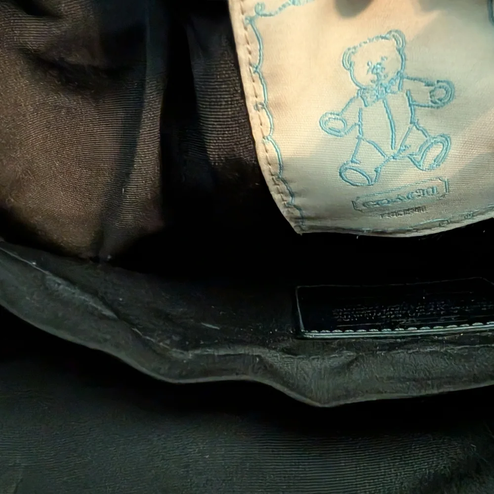Coach Black Signature Canvas Tote